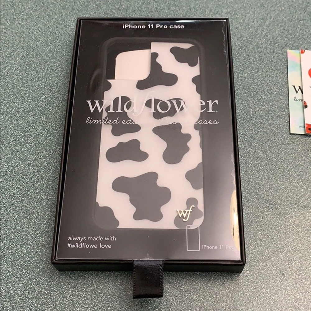 Wildflower IPhone 11 Pro case cow print